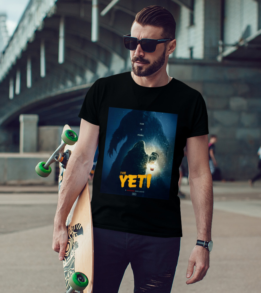 Fear Is Primal The Yeti A Shudder Exclusive AMC Lantern Shadowy Figure T-Shirt