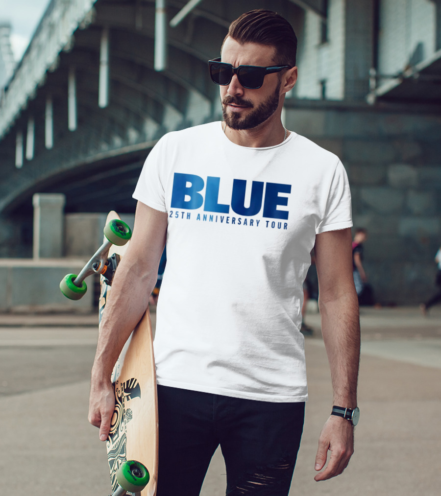 Blue 25th Anniversary Tour Music Concert Celebration T-Shirt