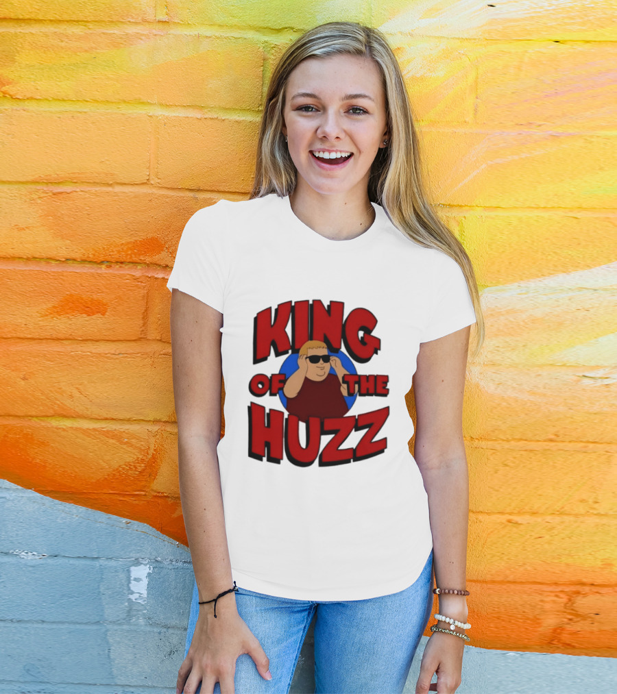 King Of The Huzz Iconic Retro Humor Vibe T-Shirt