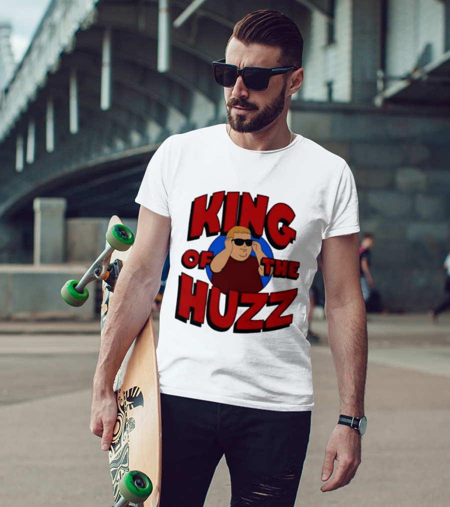 King Of The Huzz Iconic Retro Humor Vibe T-Shirt
