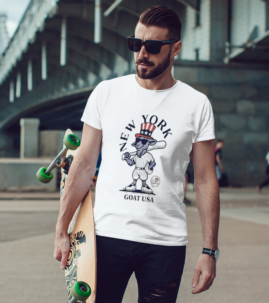 New York Yankees Goat USA Uncle Sam T-Shirt