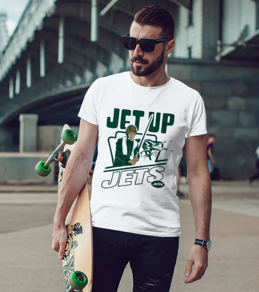 Jet Up Star Wars Luke New York Jets Collaboration T-Shirt