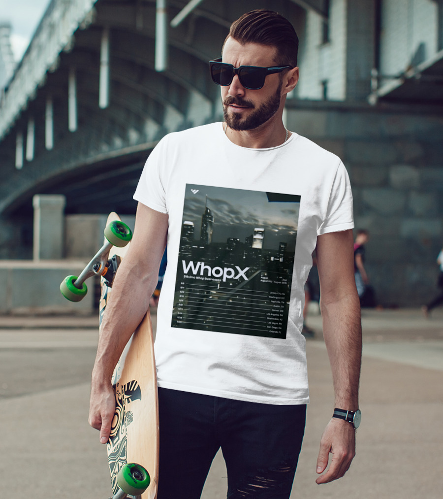 WhopX August Tour S1k Mo Whop Businesses Jersey Washington Nashville Austin Denver 2023 Dates T-Shirt