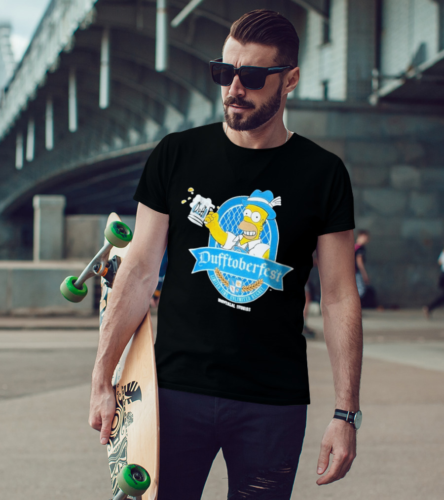 Simpsons Homer Dufftoberfest Universal Studios Unlimited Time Unlimited Regret T-Shirt