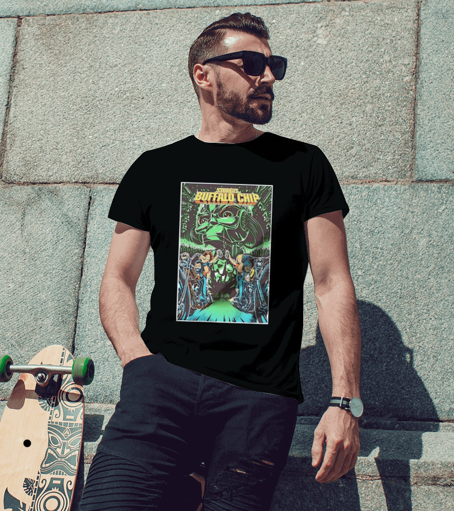 Sturgis Buffalo Chip The Best Party Anywhere Motorcycle Event Darth Vader Mashup T-Shirt