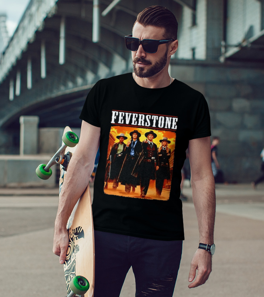 Feverstone Western Outlaws Indiana Fever WNBA Players As Gunfighter Team T-Shirt
