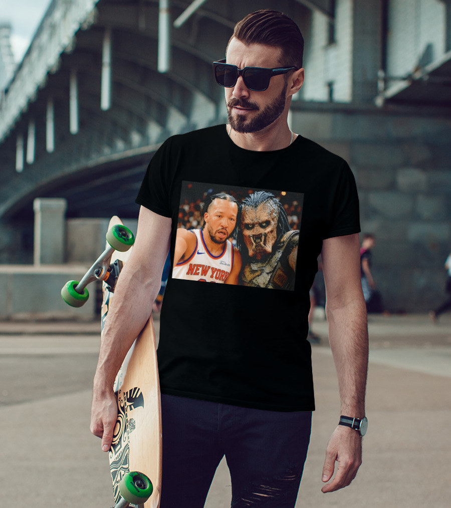 New York Knicks Jalen Brunson And Predator Basketball Encounter T-Shirt