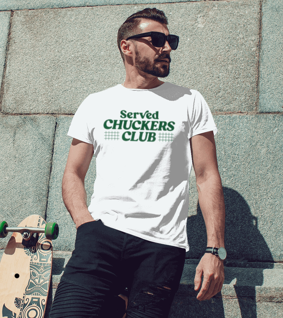 Served Podcast Chuckers Club Ivory T-Shirt
