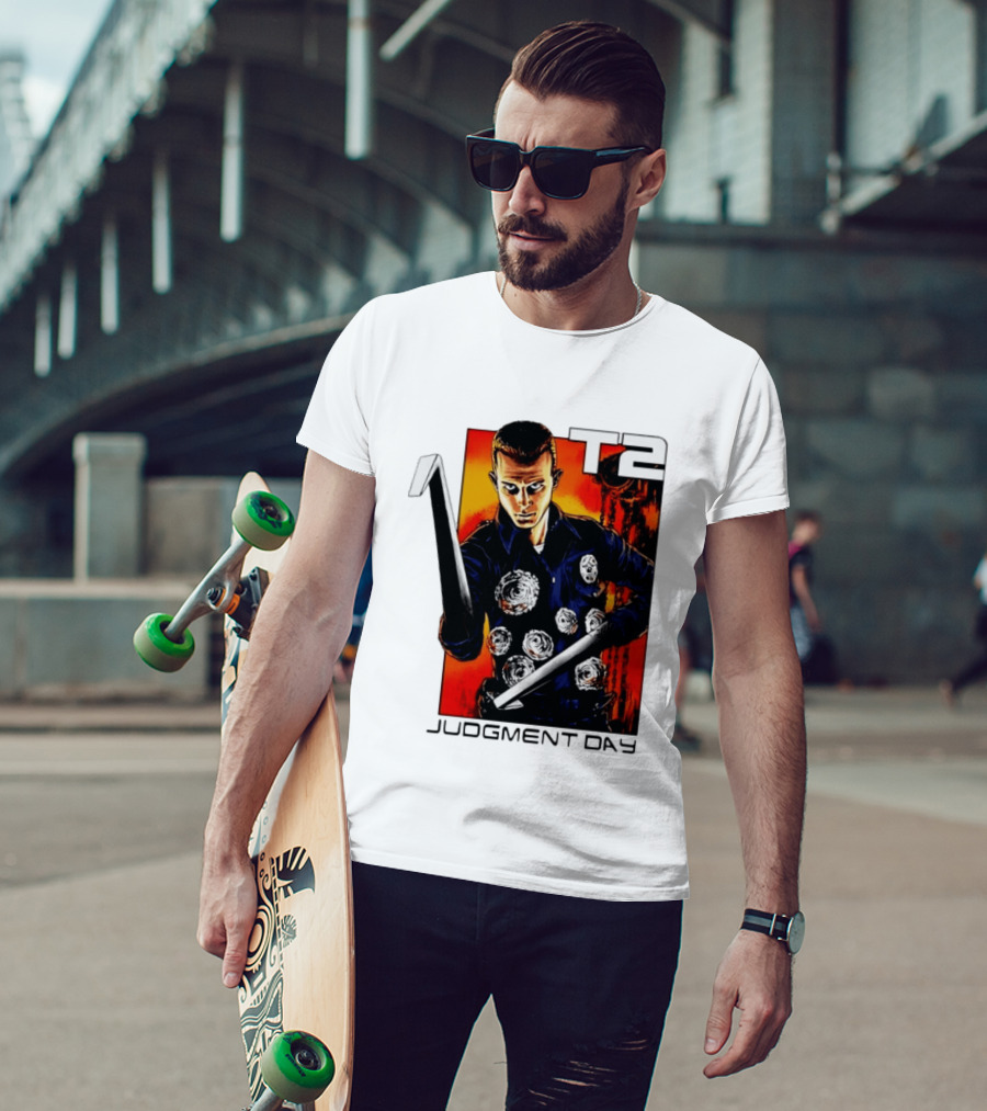 T2 Judgment Day 1000 Iconic Scene T-Shirt
