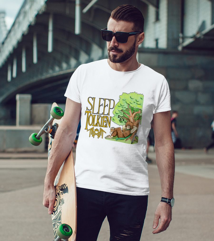 Sleep Tolkien Hobbit Nap Under Tree Fantasy T-Shirt