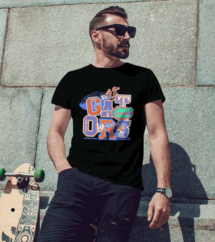 Florida Gators Go Football 1853 Swamp UF We Won't Back Down T-Shirt