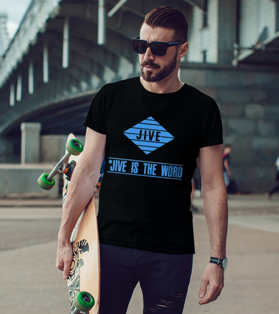 Jive Is The Word Iconic Music Label Recognition T-Shirt