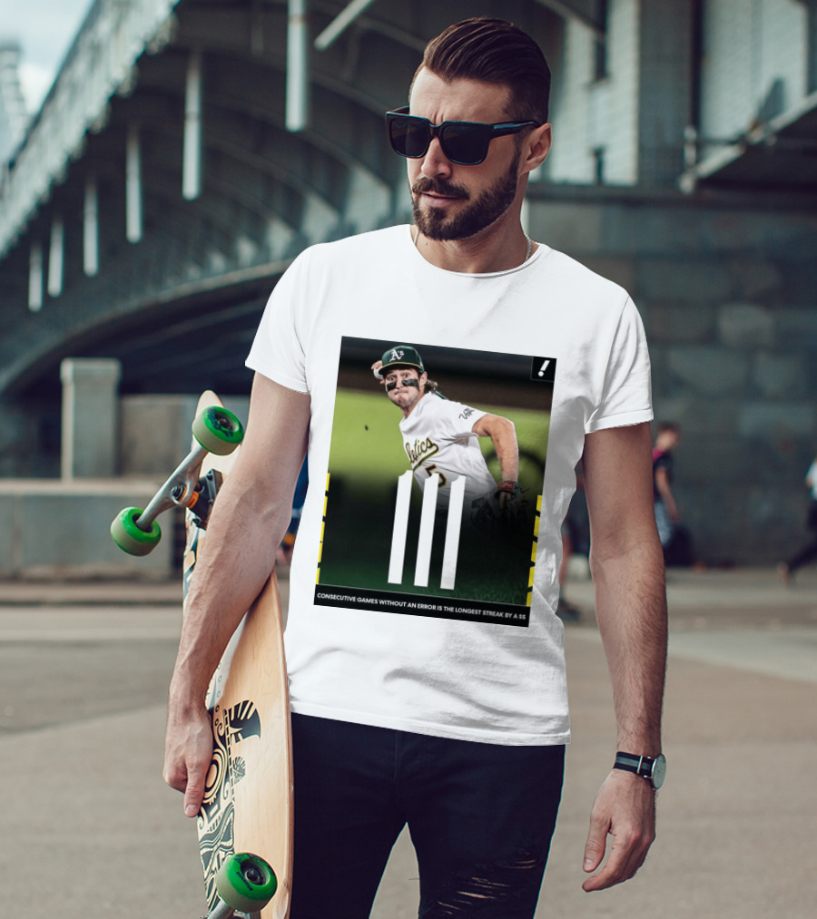 Jacob Wilson Athletics 111 Consecutive Errorless Games Record By Shortstop T-Shirt