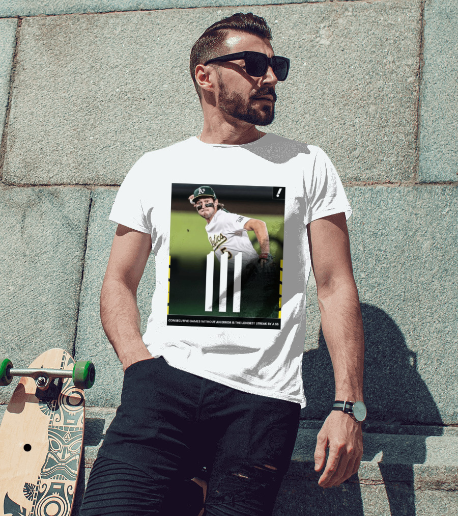 Jacob Wilson Athletics 111 Consecutive Errorless Games Record By Shortstop T-Shirt