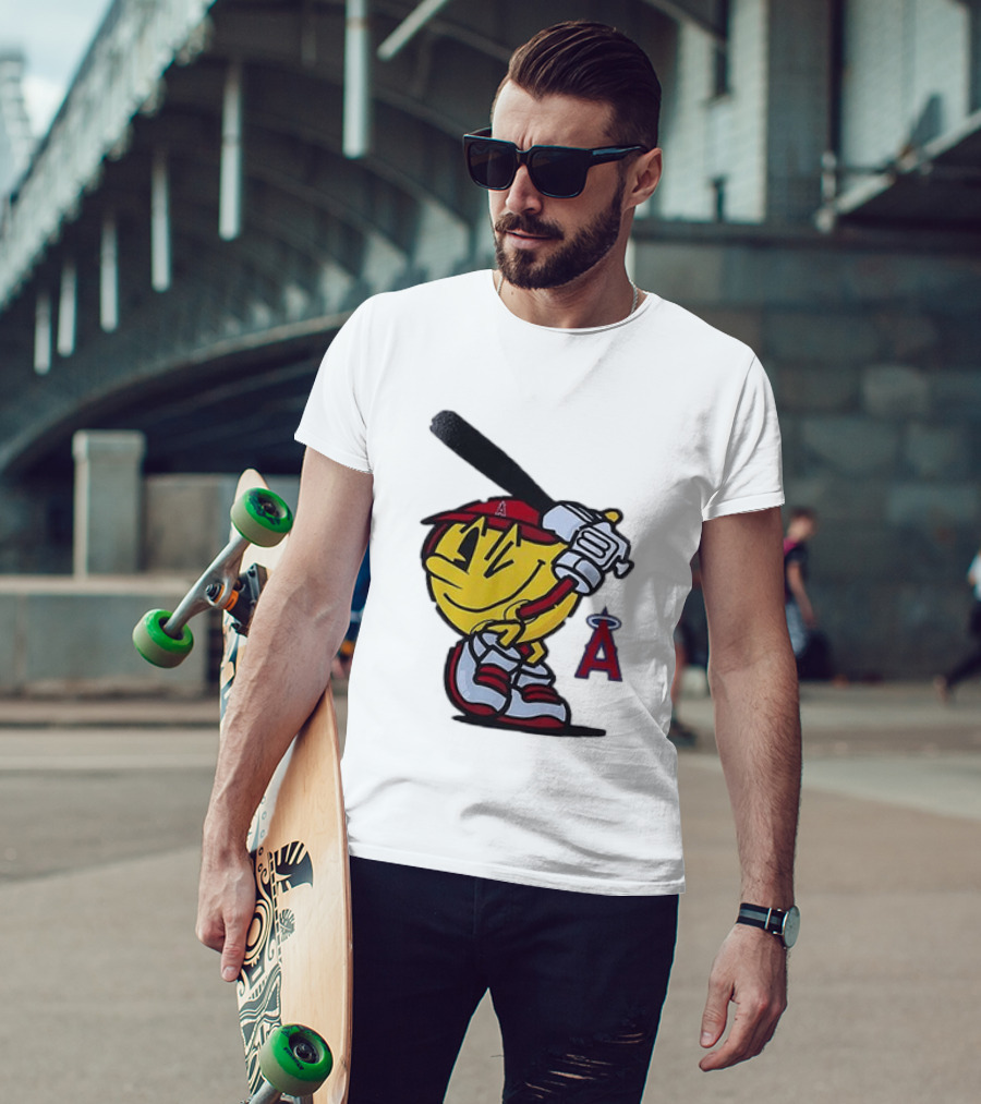 Los Angeles Angels Pacman Baseball T-Shirt
