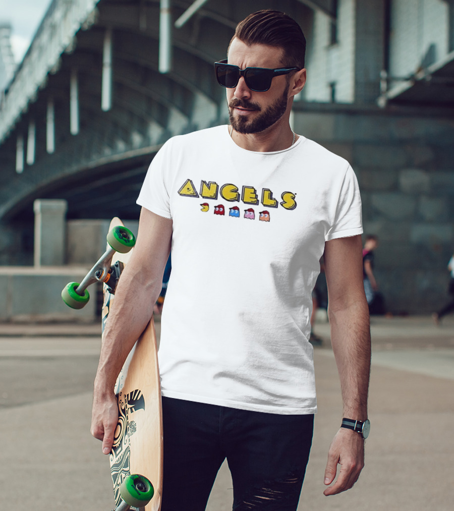 Los Angeles Angels Pac Man Ghosts Collaboration T-Shirt
