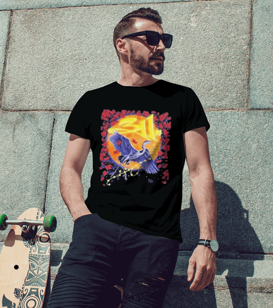 311 Band 2026 US Tour With Beach Weather Tunnel Vision Heron And Sun T-Shirt