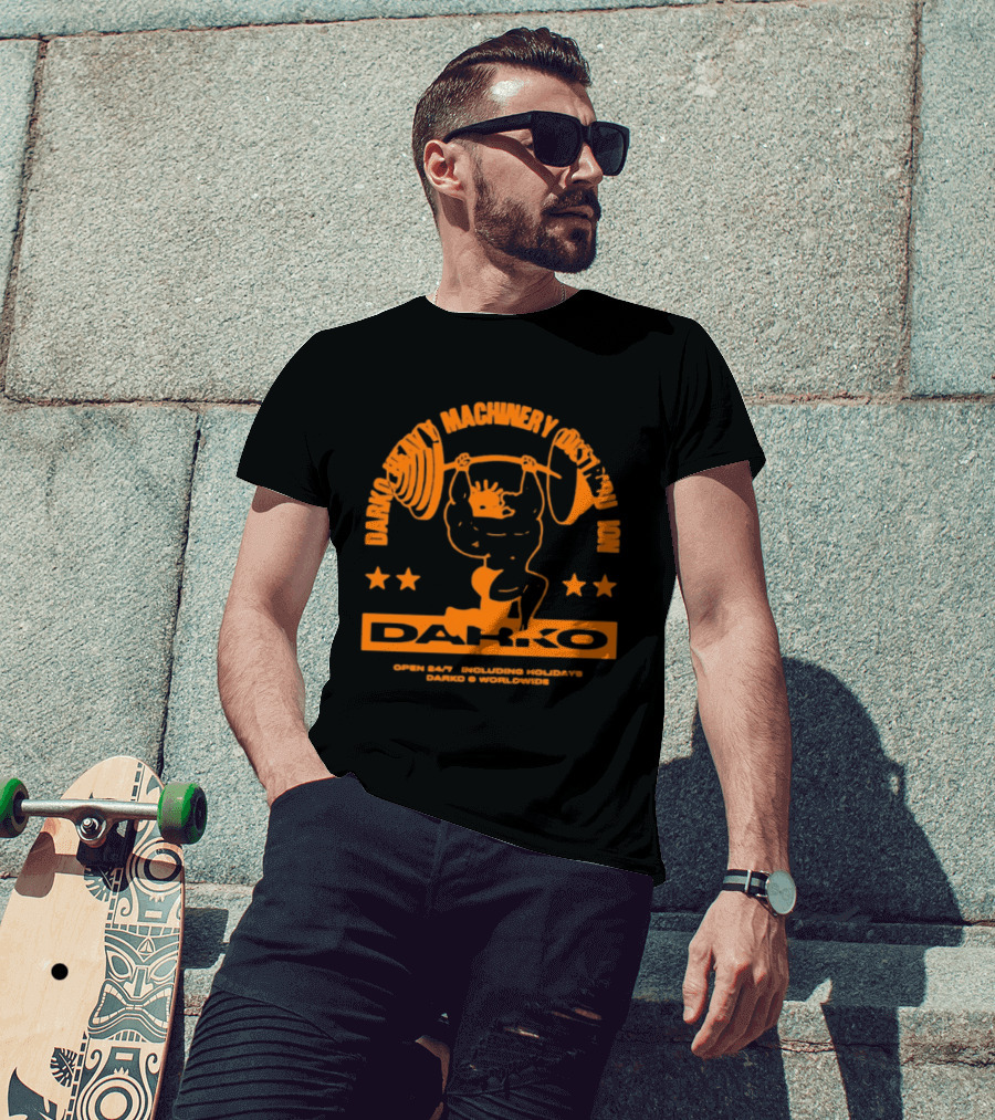 Darko Heavy Machinery Chest Pro Open 24 Hour Darko Worldwide T-Shirt