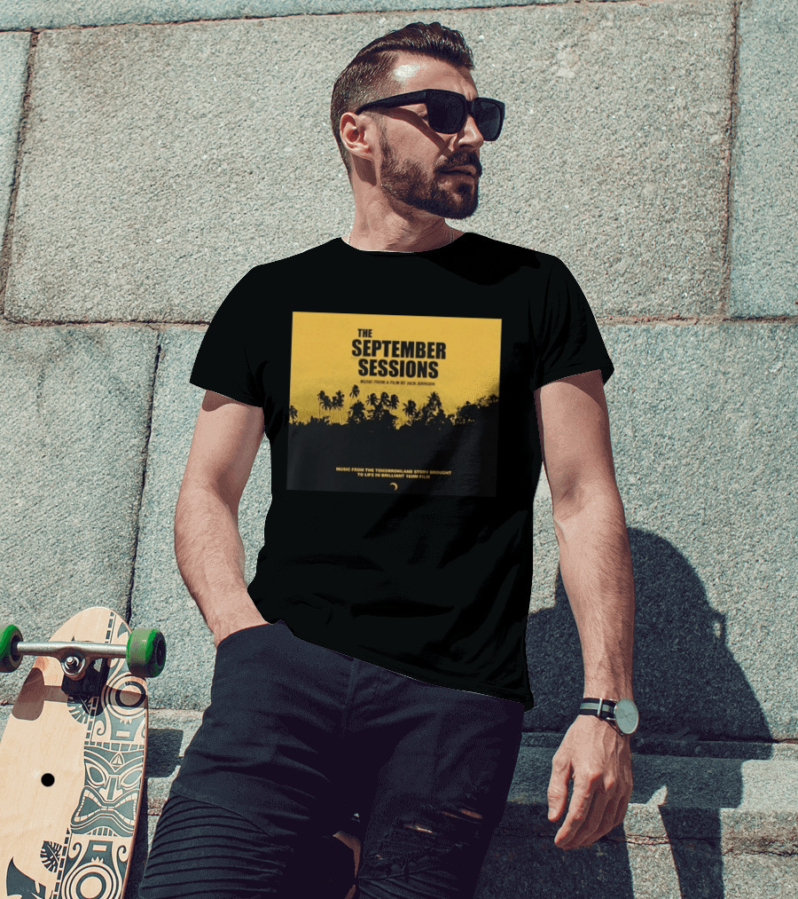 The September Sessions Music From A Film By Jack Johnson Tomorrowland Story 16mm Film T-Shirt