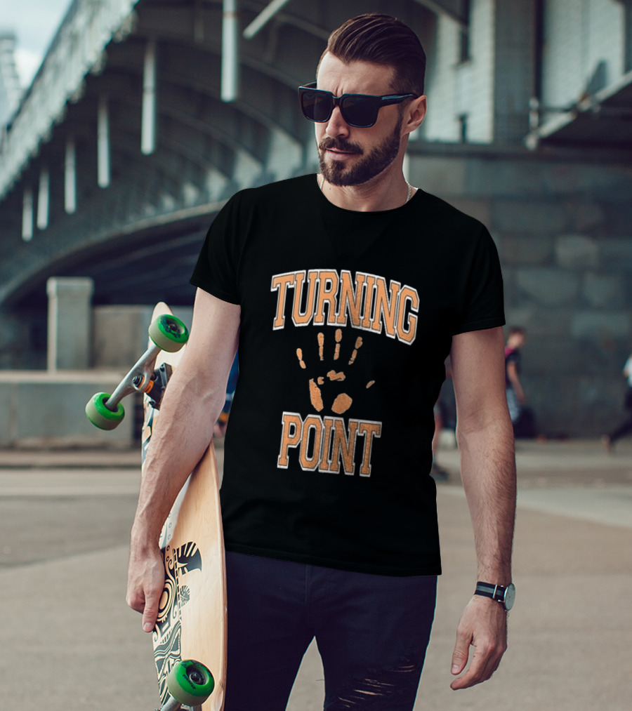 Turning Point Handprint Motivation Dawn Darkness T-Shirt