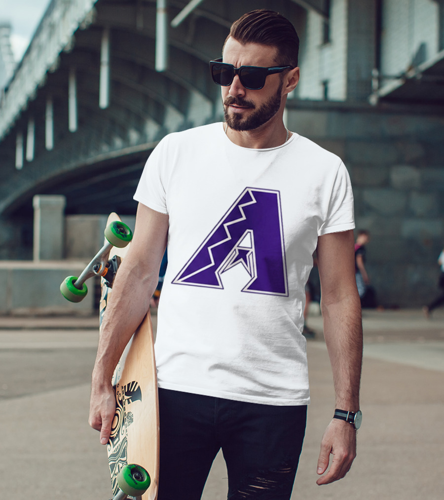 2026 Arizona Diamondbacks GCU Jersey Giveaway Purple "A" T-Shirt