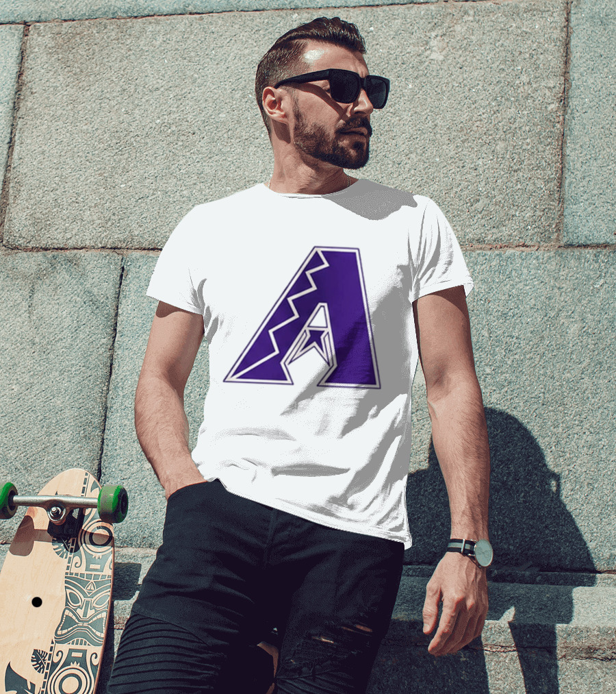 2026 Arizona Diamondbacks GCU Jersey Giveaway Purple "A" T-Shirt