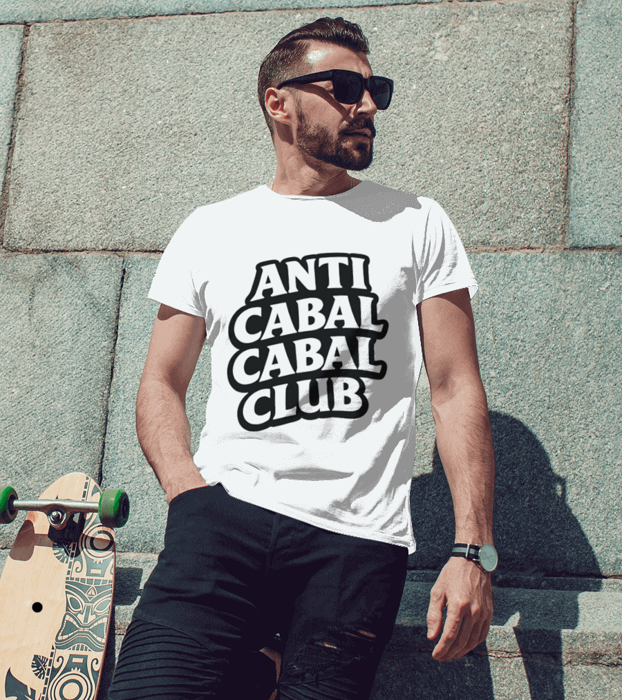 Anti Cabal Cabal Club Conspiracy Theory Meme T-Shirt