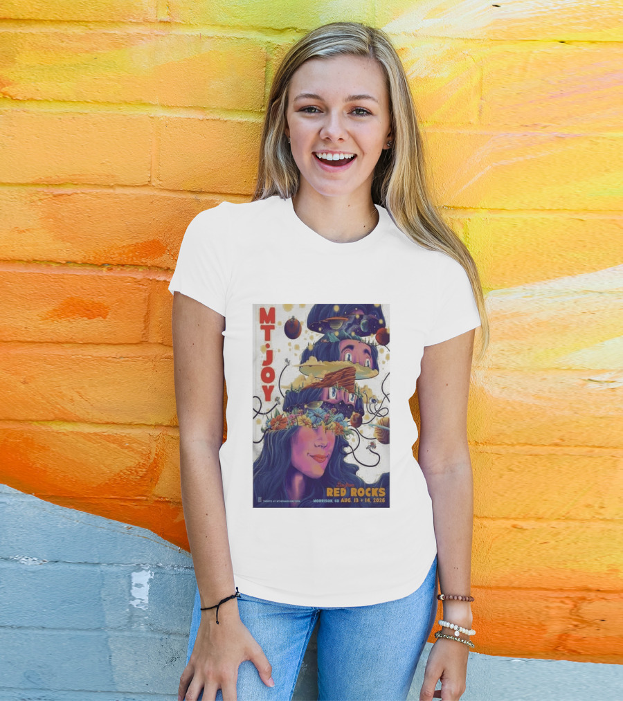MT Joy Live At Red Rocks Morrison CO August 13 14 2026 S Tour T-Shirt