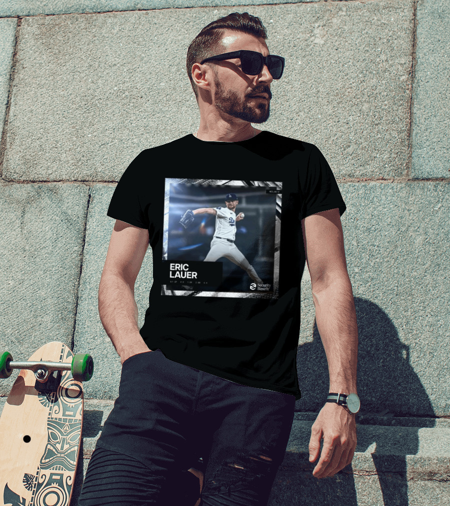 Eric Lauer Pitching Performance Dodgers Security Benefit T-Shirt
