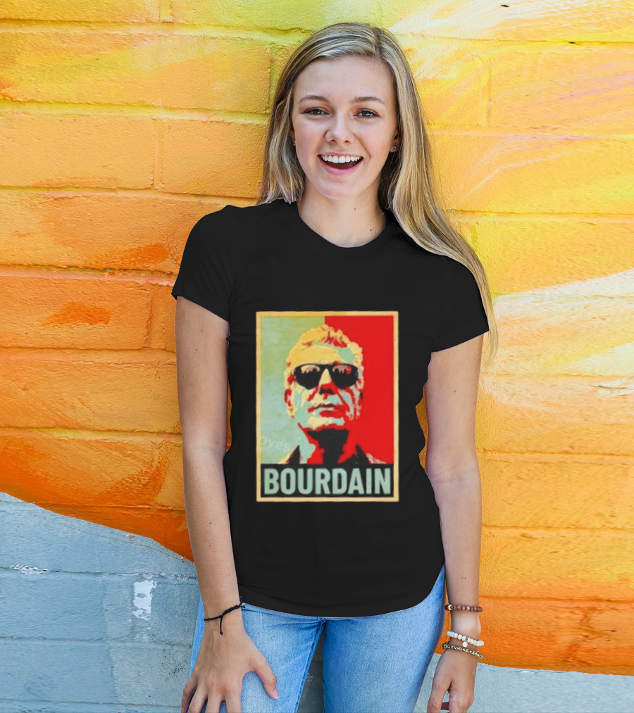 Bourdain Hope Iconic Style Image T-Shirt