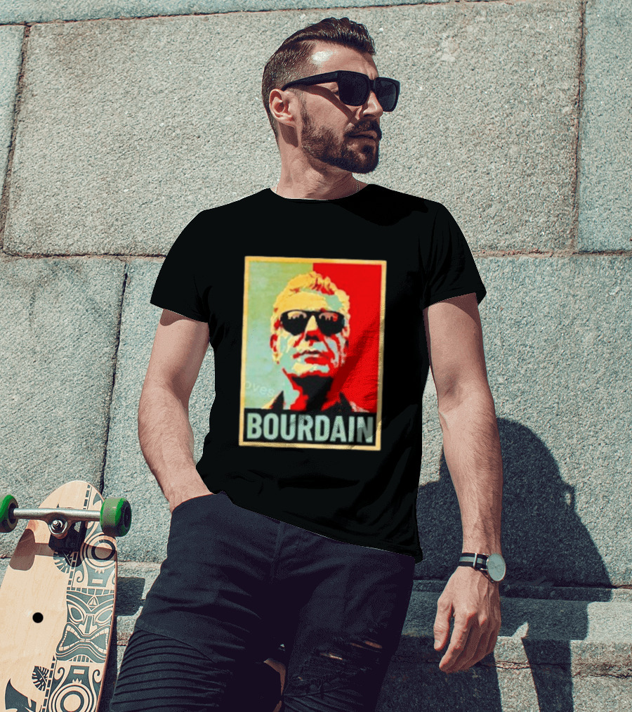 Bourdain Hope Iconic Style Image T-Shirt