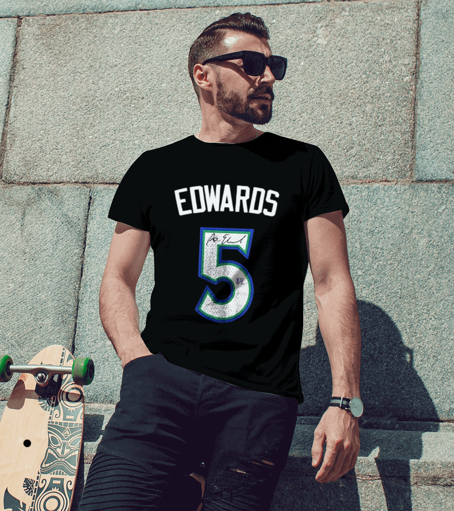 Edwards 5 Signature Basketball Fan Gear T-Shirt