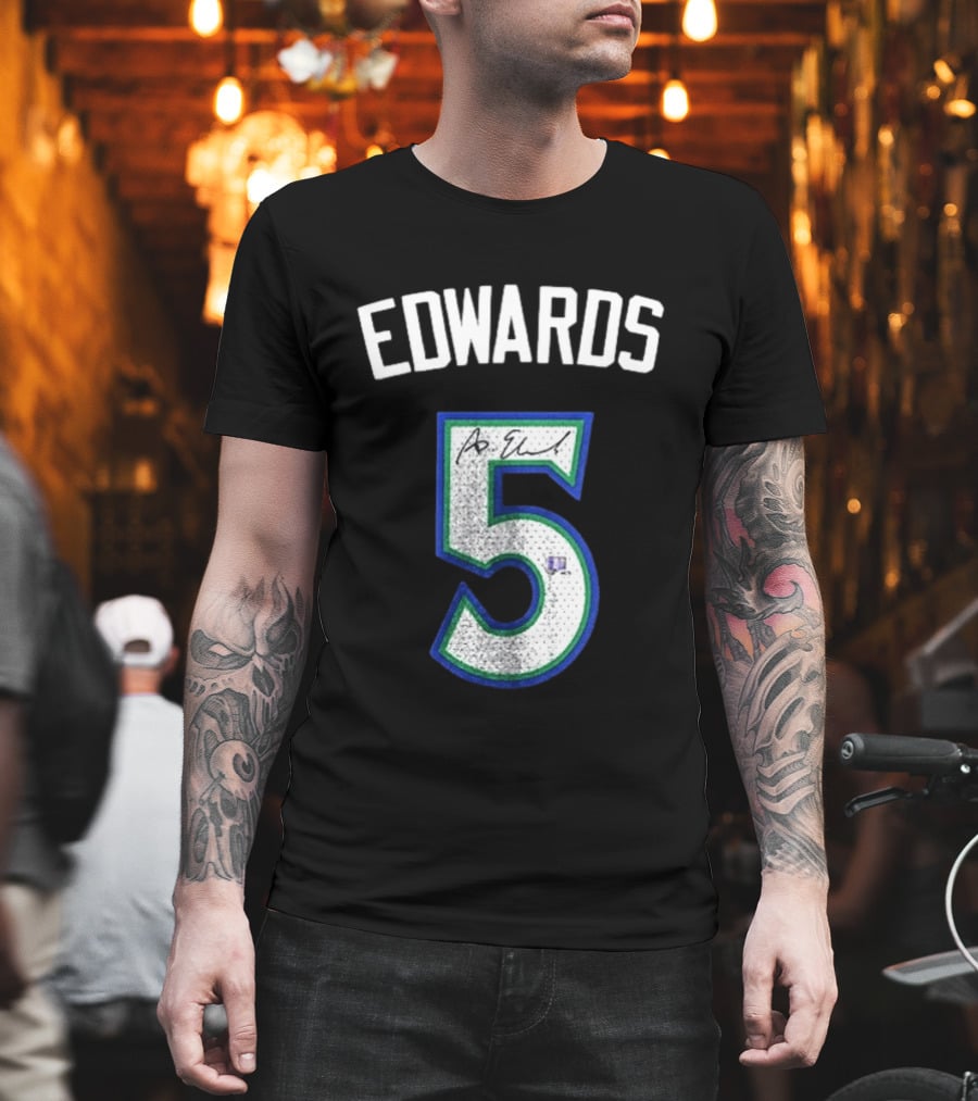 Edwards 5 Signature Basketball Fan Gear T-Shirt