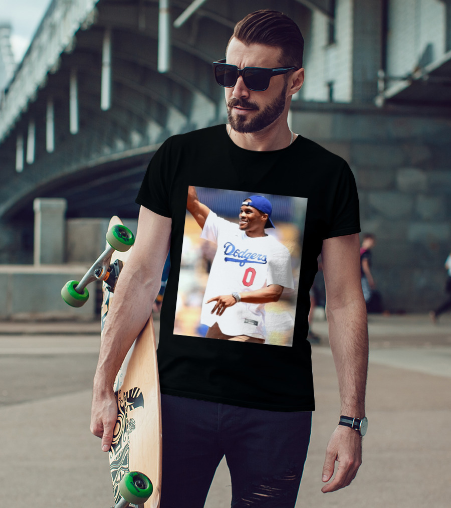 Russell Westbrook Dodgers 0 Jersey Celebration T-Shirt