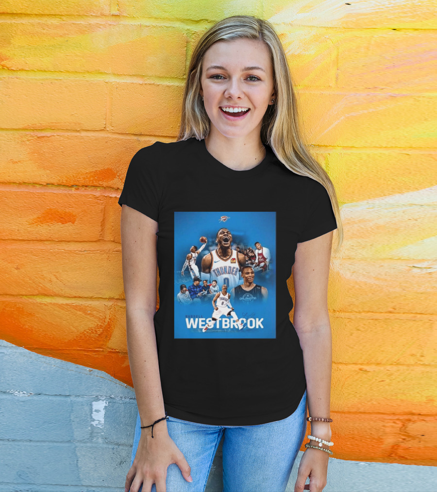 Russell Westbrook OKC Thunder Thank You For Everything Retirement T-Shirt
