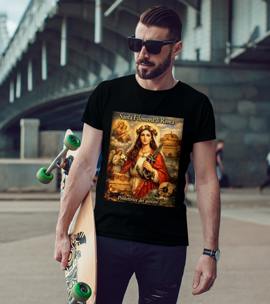 Santa Filomena Di Roma Protettrice Dei Giovani Sant'Angelo T-Shirt