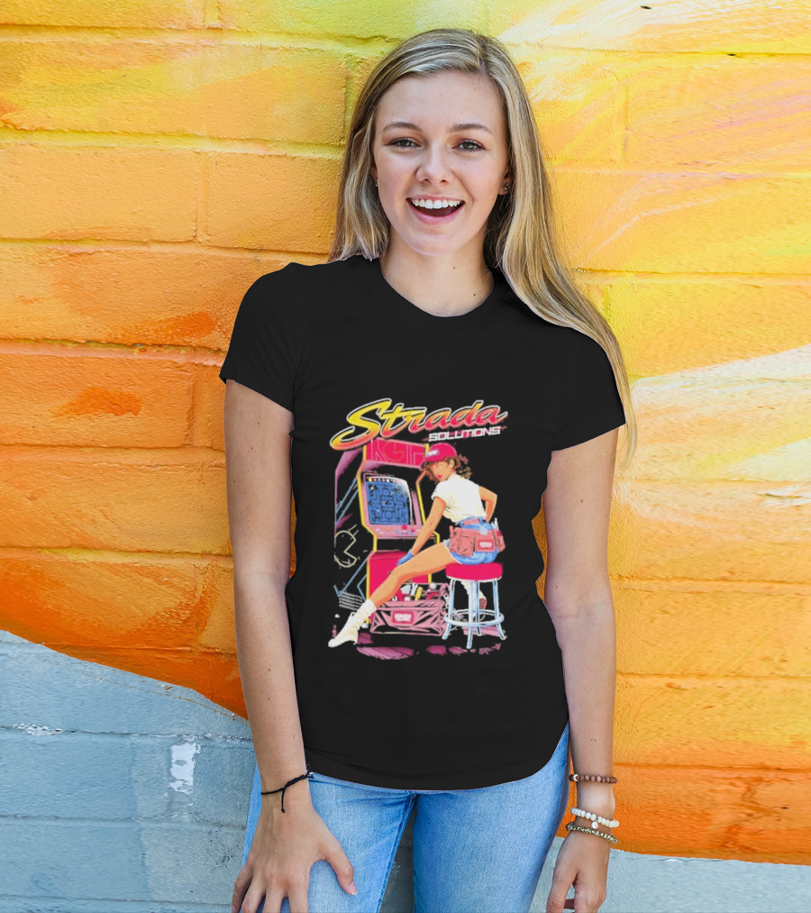 Strada Solutions Arcade Mechanic Retro Gaming T-Shirt