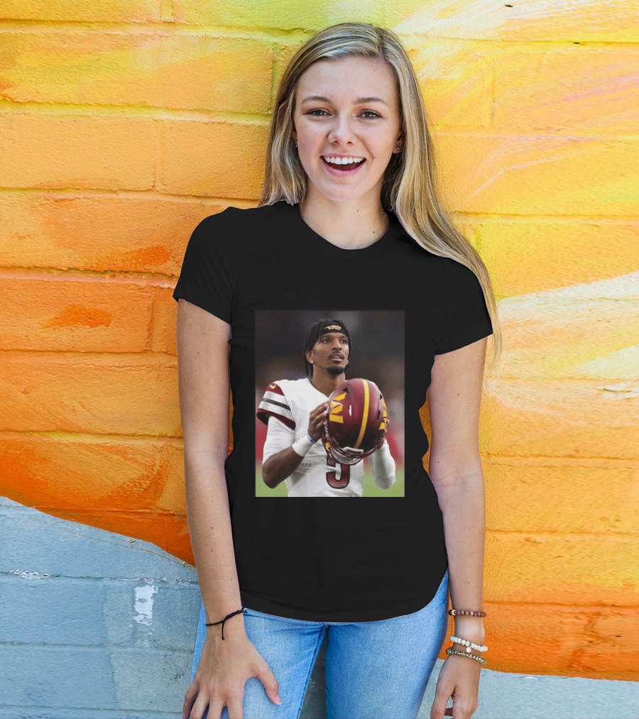 Washington Commanders Quarterback Jayden Daniels Football Player Sports T-Shirt