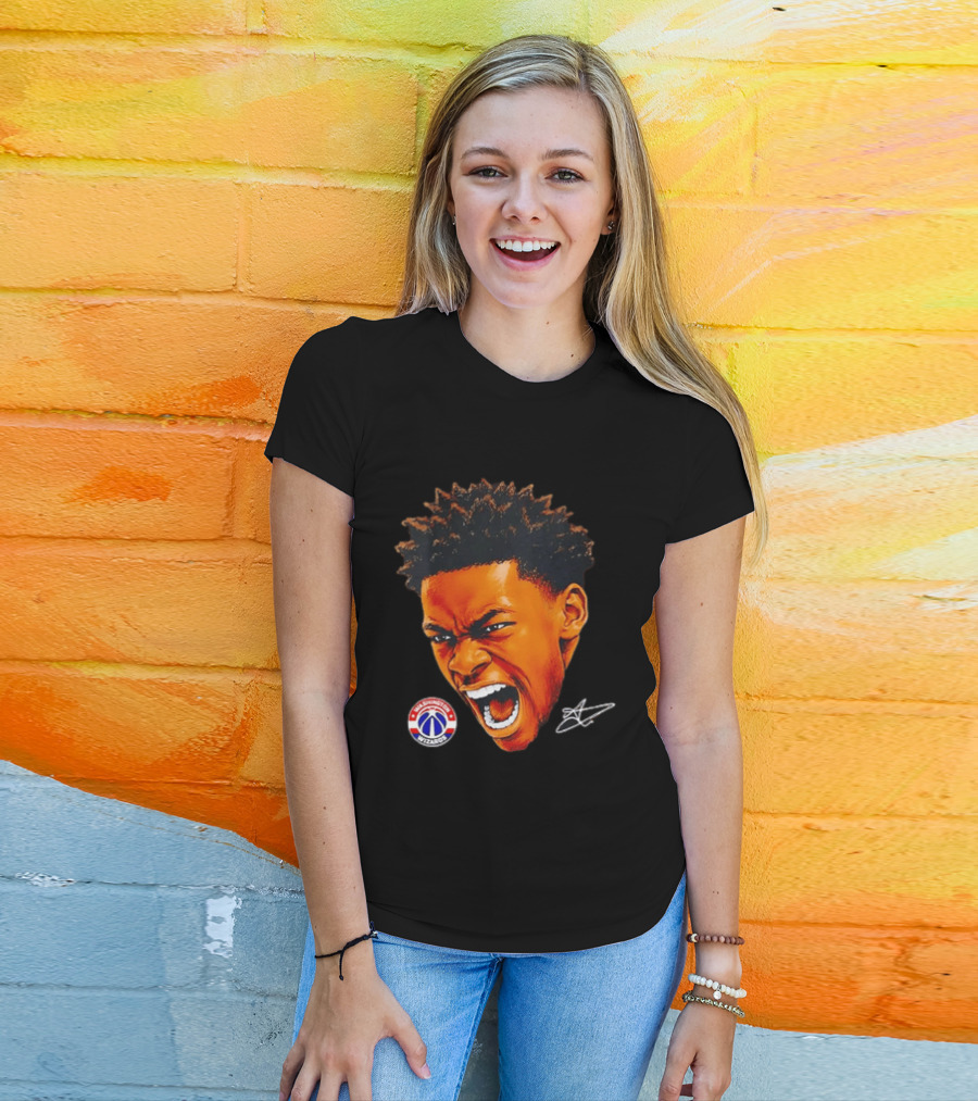 Washington Wizards Player Intense Expression NBA Basketball T-Shirt