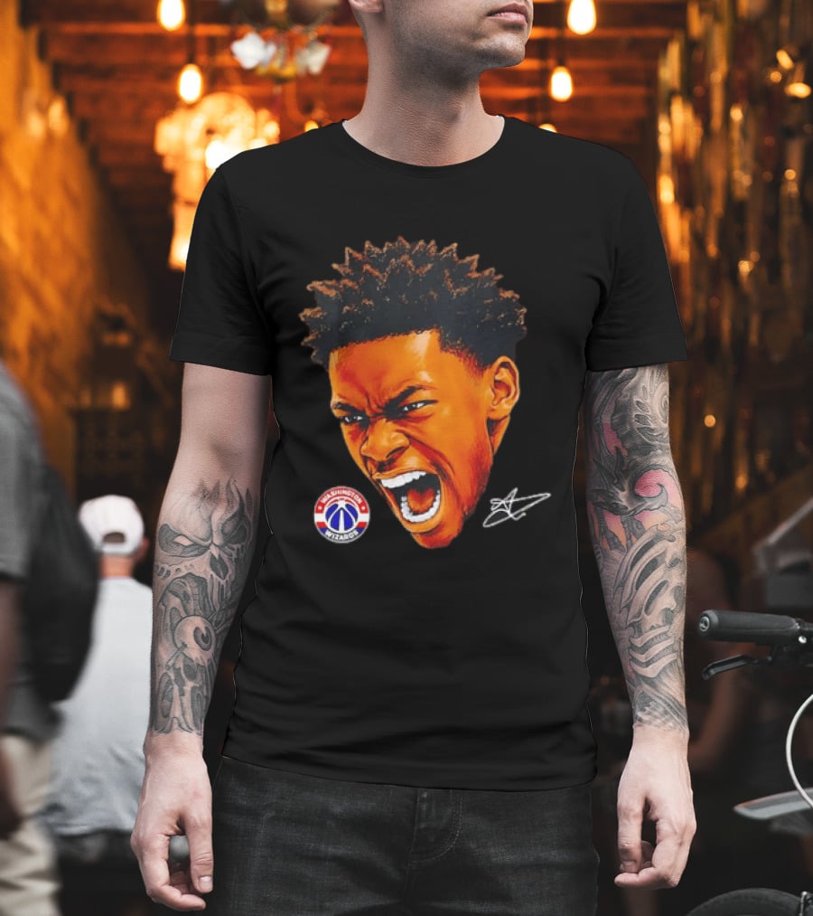 Washington Wizards Player Intense Expression NBA Basketball T-Shirt