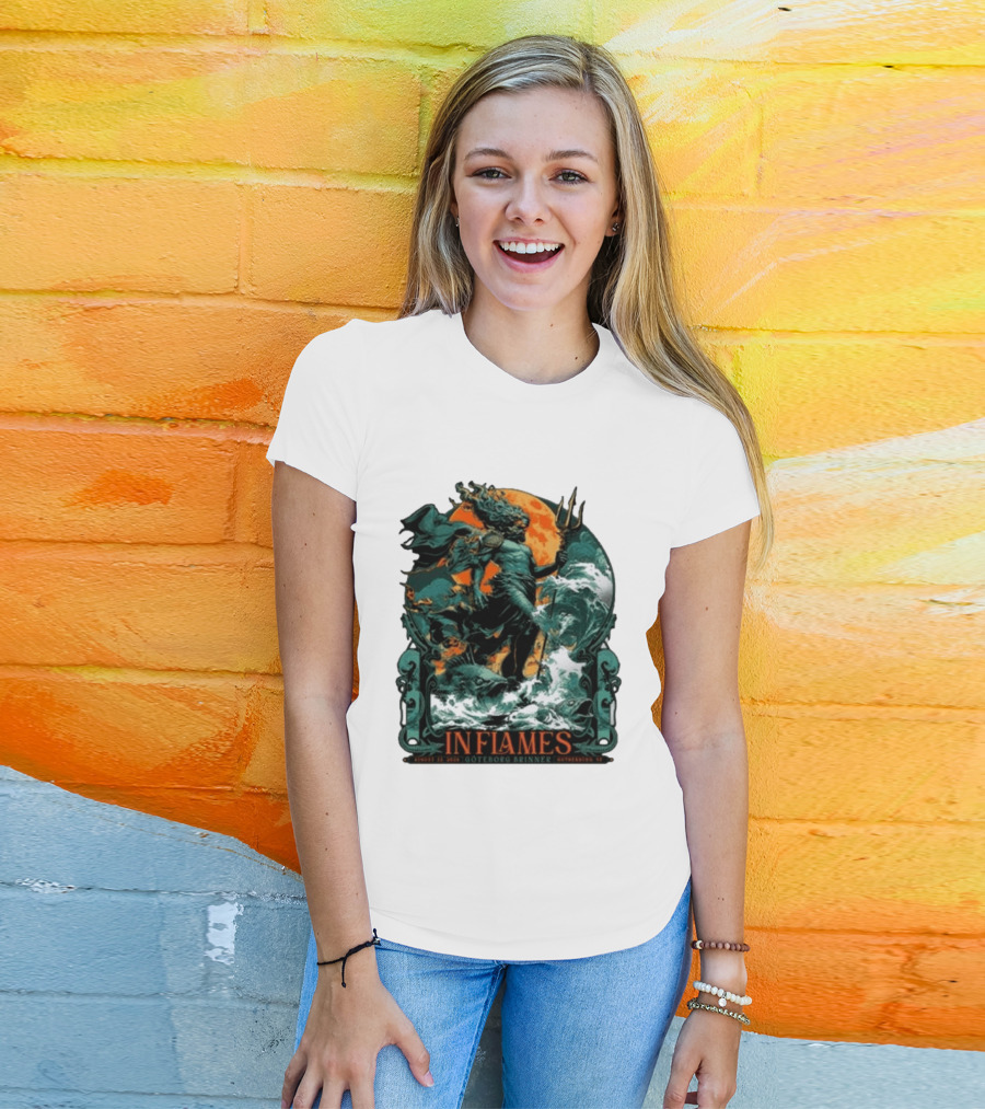 In Flames August 31 2026 Göteborg Brinner Sweden Show T-Shirt