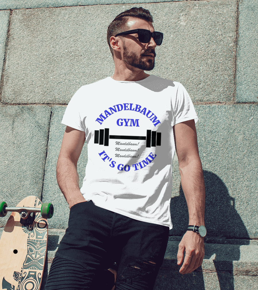 Mandelbaum Gym It's Go Time Seinfeld Fitness Motivation T-Shirt