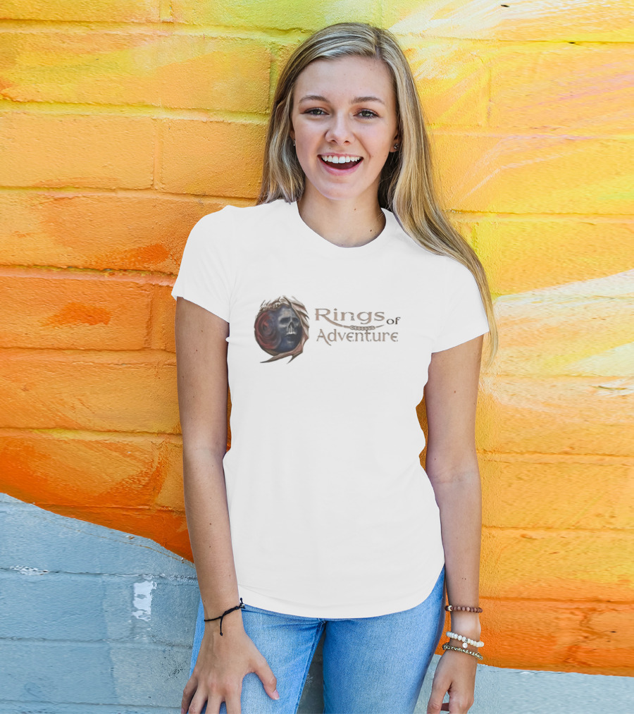 Rings Of Adventure Skull Fantasy T-Shirt
