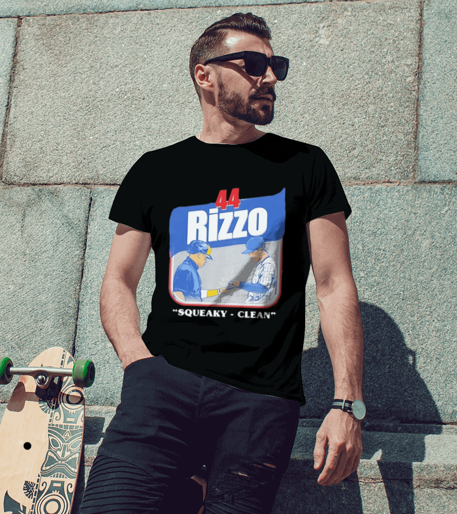 Anthony Rizzo 44 Squeaky Clean Baseball Exchange T-Shirt
