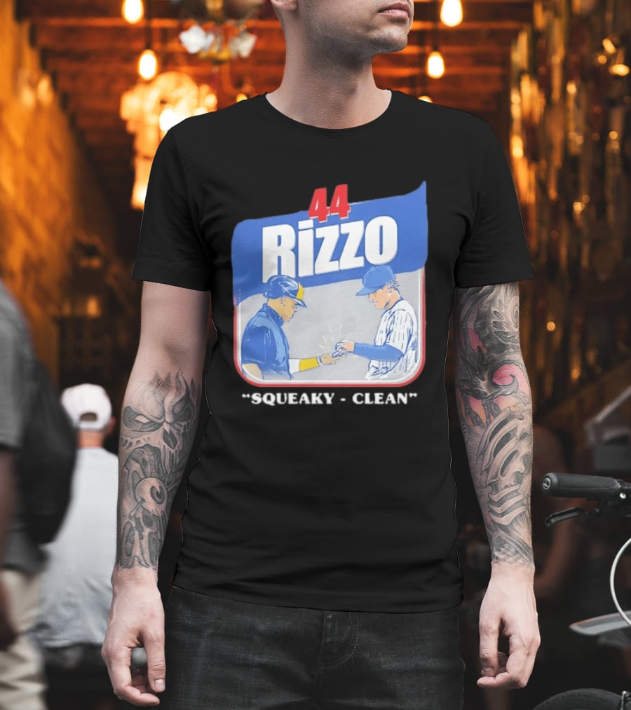 Anthony Rizzo 44 Squeaky Clean Baseball Exchange T-Shirt
