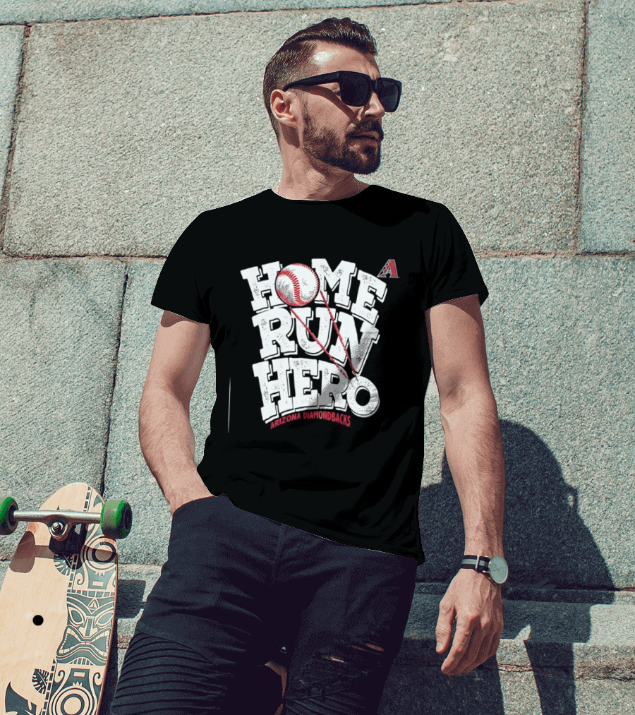 Arizona Diamondbacks Home Run Hero Baseball MLB Fan T-Shirt