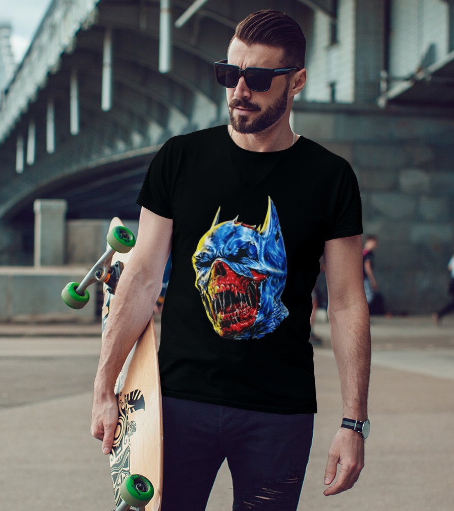 Batman DCeased Zombie Skull DC Comics Villainous Visage T-Shirt