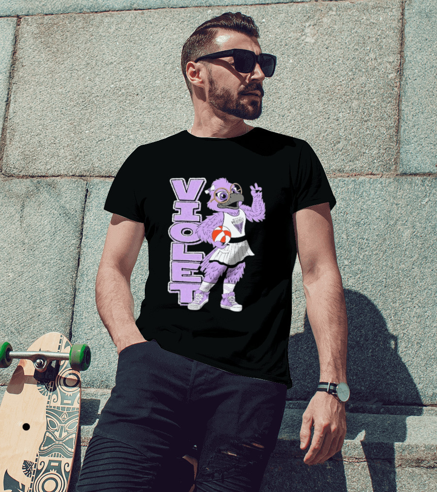 Golden State Valkyries Oaklandish Violet Mascot Basketball T-Shirt