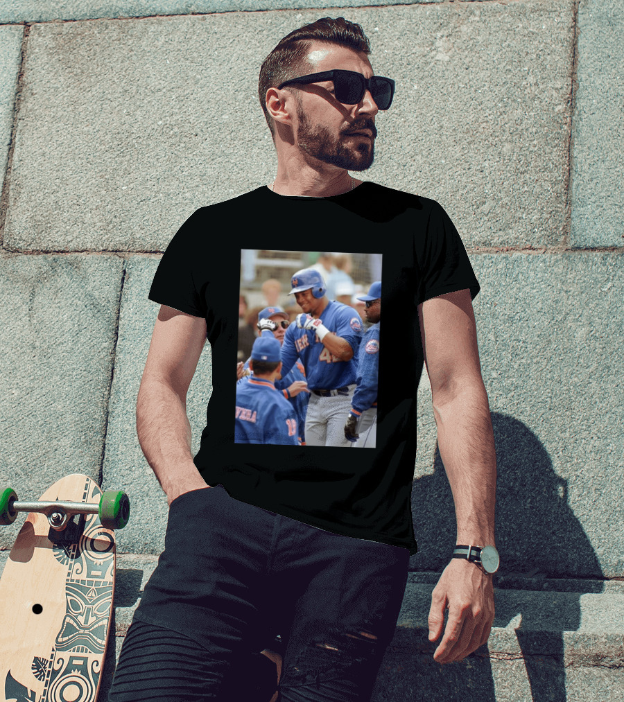 New York Mets Butch Huskey No. 42 MLB Legend T-Shirt