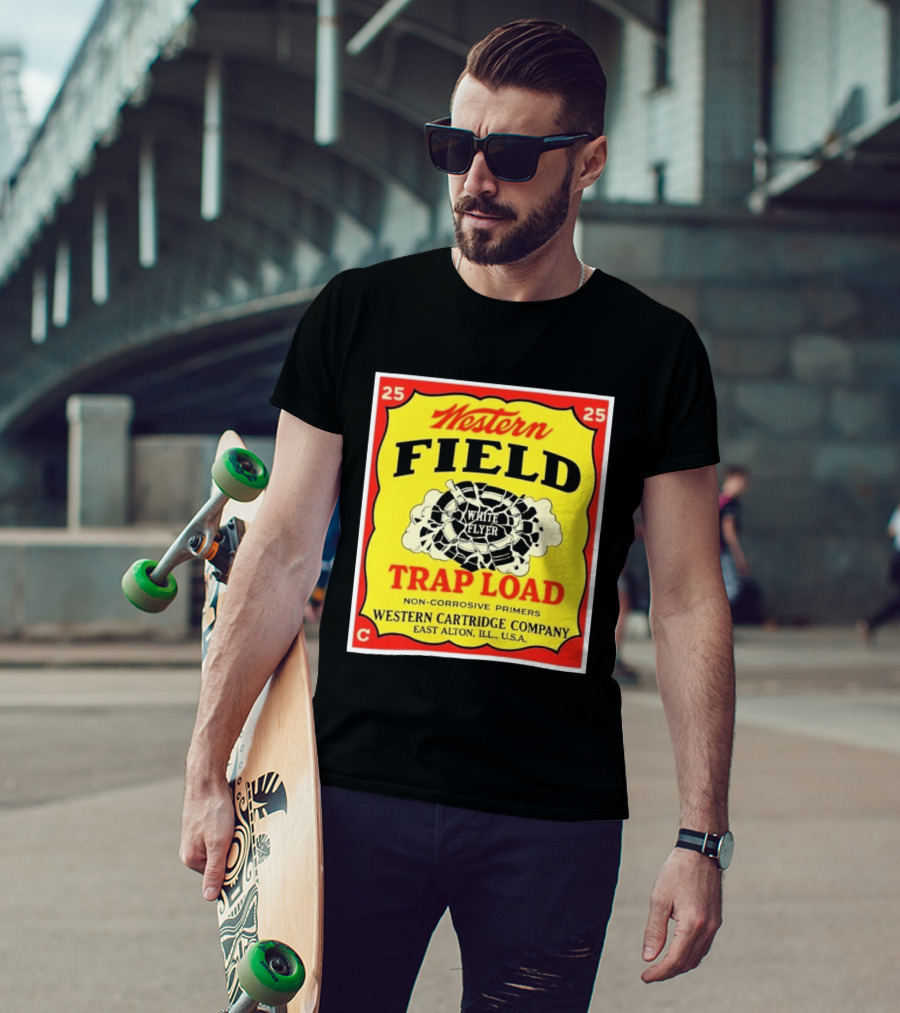 Western Field White Flyer Trap Load Western Cartridge Company East Alton USA T-Shirt
